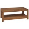 vidaXL Kaffeebord Naturlig 100 x 50 x 40 cm Massivt teaktr&auml;