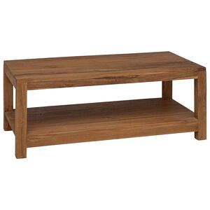 vidaXL Kaffeebord Naturlig 100 x 50 x 40 cm Massivt teaktr&auml;