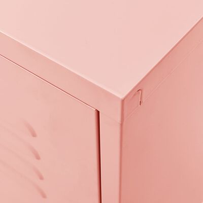 vidaXL Tv-bänk pink 105x35x50 cm stål