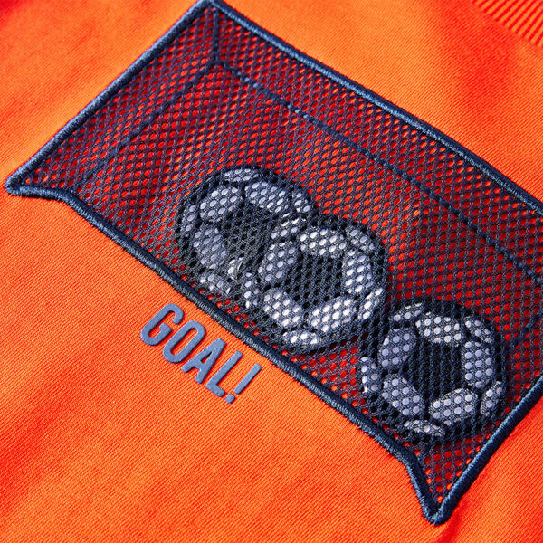 T-shirt med l&aring;nga &auml;rmar f&ouml;r barn stark orange 128