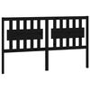 vidaXL S&auml;nggavel svart 155,5x4x100 cm massiv furu