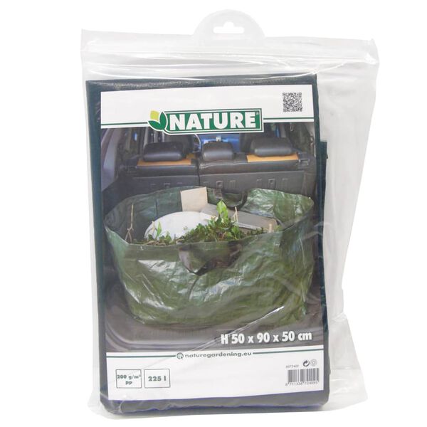 Nature Tr&auml;dg&aring;rdsavfallsp&aring;se rektangel 225 L gr&ouml;n
