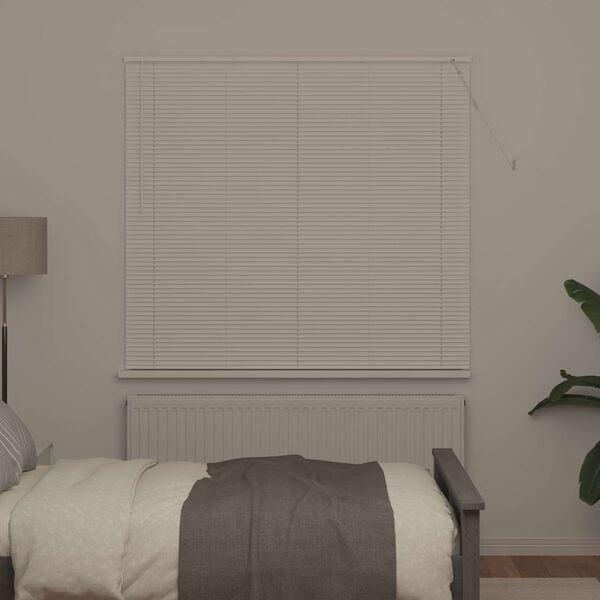 vidaXL Persienn Justerbar Vit 150 x 160 cm PVC