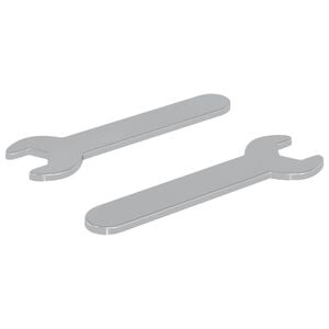 vidaXL Blocknyckel 2 pcs Silver 10 mm J&auml;rn