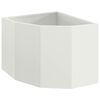 vidaXL H&ouml;rnst&auml;llning Vit 45 x 45 x 35 cm St&aring;l
