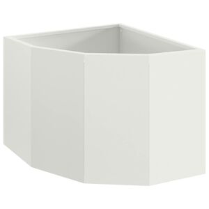 vidaXL H&ouml;rnst&auml;llning Vit 45 x 45 x 35 cm St&aring;l