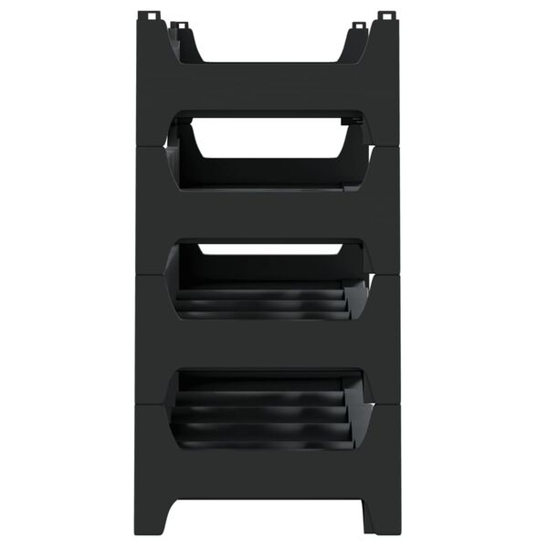 vidaXL Vinställ för 24 flaskor PP stapelbara