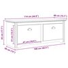 vidaXL Hallb&auml;nk BODO Honung brun 118 x 40 x 50 cm Konstruerat tr&auml;