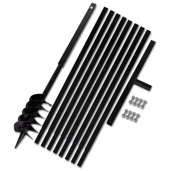 Jordborr 120 mm St&aring;l inkl. f&ouml;rl&auml;ngningsr&ouml;r 9 meter