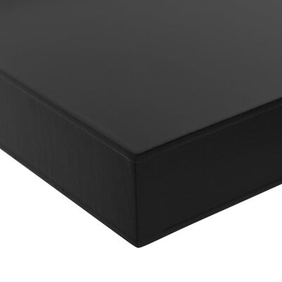vidaXL Svävande vägghyllor 2 st svart 60x20x3,8 cm