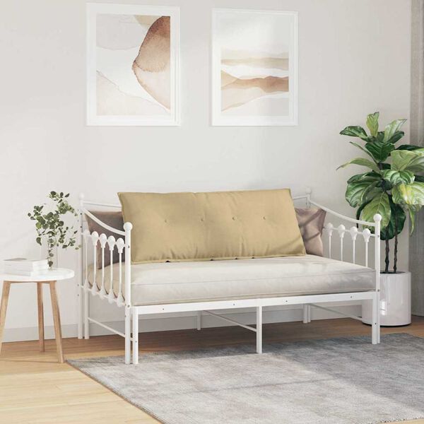 vidaXL Ryggkudde Gr&aring;gr&ouml;n 120 x 50 cm Kordread tyg