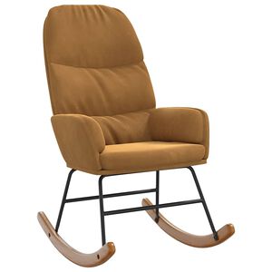 vidaXL Gungstol brun sammet