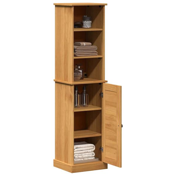 vidaXL Badrumsm&ouml;belset VIGO 2 pcs Brun och honungsgul Massiv furu