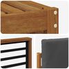 vidaXL Sektionsoffgrupp 7 pcs Naturlig och Antracit Massivt Akaciatr&auml;