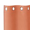 vidaXL Mörkläggningsgardiner med Ringar 2 pcs Terracotta 140 x 140 cm