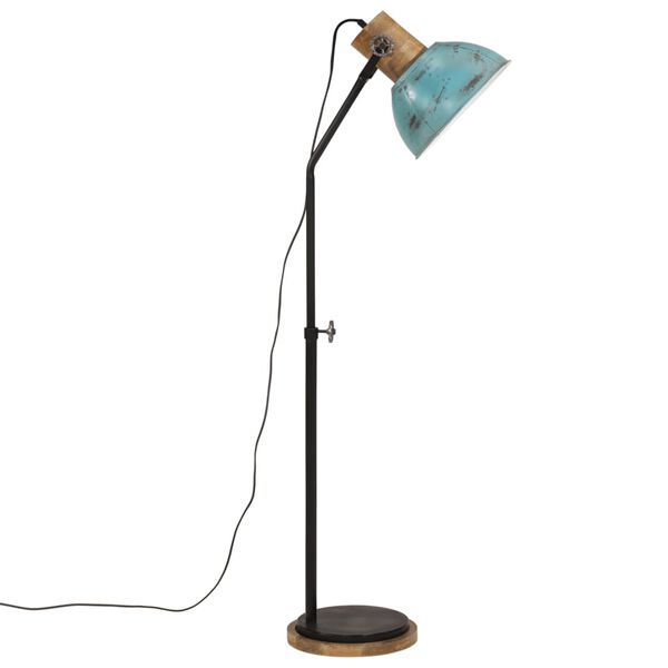 vidaXL Golvlampa 25 W n&ouml;tt bl&aring; 30x30x100-150 cm E27