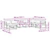 vidaXL Utomhussoffset 8 pcs Naturlig och Ljus Gr&aring; Massivt Akaciatr&auml;