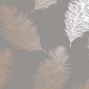 DUTCH WALLCOVERINGS Tapet Fawning Feather gr&aring; och ros&eacute;guld