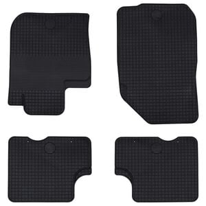 vidaXL Bilmatta 4 pcs Svart Passar f&ouml;r DACIA DUSTER 2010-2017 Gummi
