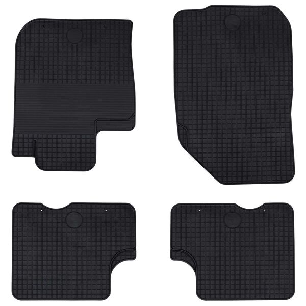 vidaXL Bilmatta 4 pcs Svart Passar f&ouml;r DACIA DUSTER 2010-2017 Gummi