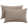 vidaXL Sofakuddar 2 st tyg Taupe 60 x 40 cm