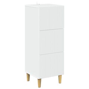 vidaXL L&aring;dans sk&aring;p Vit 33 x 34,5 x 90 cm Konstruerat tr&auml;