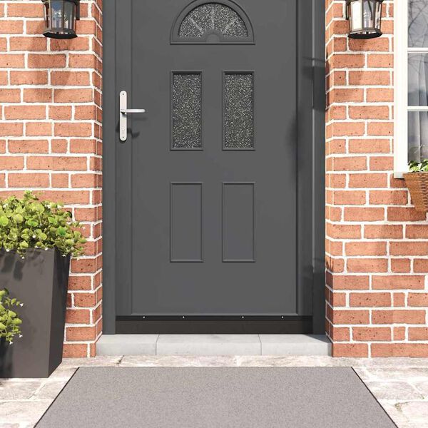 vidaXL Skruvmonterade d&ouml;rrborstt&auml;tningslister 12 pcs Svart 100 cm