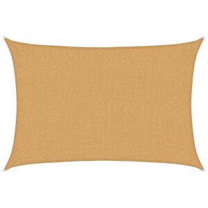 vidaXL Solsegel 160 g/m&sup2; rektangul&auml;r sand 2x2,5 m HDPE