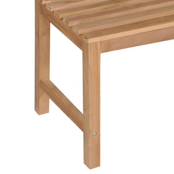 vidaXL Tr&auml;dg&aring;rdsb&auml;nk 150 cm massiv teak