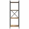 vidaXL Hyllsystem Artisan Ek 40 x 30 x 85 cm Konstruerat tr&auml;