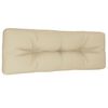vidaXL Palldyna beige 120x40x12 cm tyg