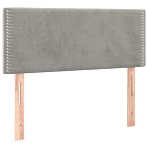 vidaXL S&auml;nggavel ljusgr&aring; 80x5x78/88 cm sammet