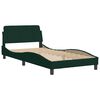 vidaXL Bed Frame without Mattress "Hanko" Dark Green 100x200 cm Velvet