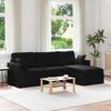 vidaXL Soffa Svart 198 x 134 x 80 cm Sammet