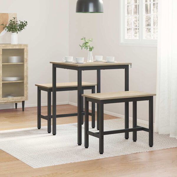 vidaXL Matbord METALL