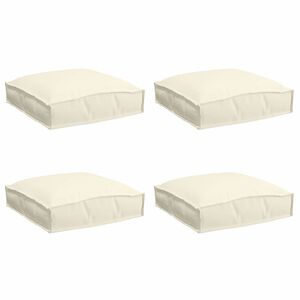 vidaXL Palldyna för sits 4 pcs Kräm 40 x 40 x 8 cm Oxford tyg