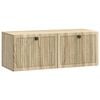 vidaXL V&auml;ggmonterad TV-b&auml;nk V&auml;ggmonterad Sonoma-ek 78,5 x 31 x 30 cm