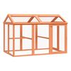 vidaXL Utomhusbur brun 141x94x104 cm massiv furu