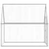 vidaXL Hönsbur silver 200x100x190 cm galvaniserat stål