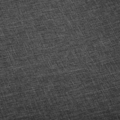 vidaXL Snurrbara matstolar 6 st mörkgrå tyg