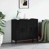 vidaXL Sideboard Svart Ek 90 x 34 x 80 cm Konstruerat tr&auml;