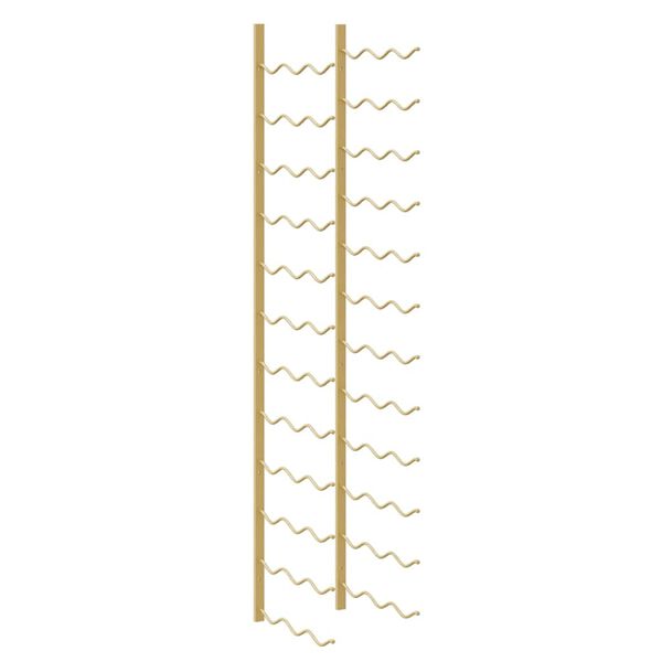 vidaXL V&auml;ggmonterat vinst&auml;ll f&ouml;r 36 flaskor guld j&auml;rn