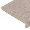 vidaXL Trappmattor 30 st 65x21x4 cm taupe rektangul&auml;r kant