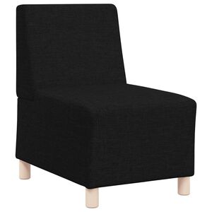 vidaXL Soffstol utan armst&ouml;d svart 55 cm tyg