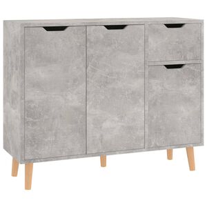 vidaXL Sk&auml;nk betonggr&aring; 90x30x72 cm konstruerat tr&auml;