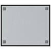 vidaXL V&auml;ggmonterad magnettavla svart 60x50 cm h&auml;rdat glas