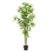 vidaXL Konstv&auml;xt bambu med kruka 175 cm gr&ouml;n