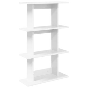 vidaXL V&auml;gg hylla V&auml;ggmonterat Vit 56 x 20 x 90 cm Konstruerat tr&auml;