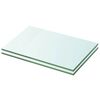 vidaXL Hyllplan 2 st glas genomskinlig 20x25 cm