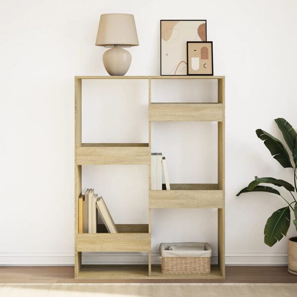 vidaXL Bokhylla sonoma-ek 100x33x135 cm konstruerat tr&auml;